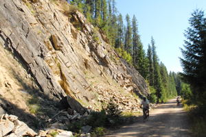 Biking on a Rail to Trail in the Black Hills of S.D. - (c) 2007 Ted Grellner